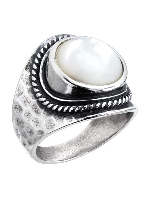 Silpada 'Pearlized' Natural Mother-of-Pearl Ring in Sterling Silver