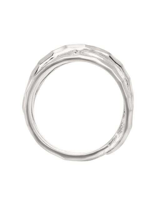 Silpada 'Wrapped Up' Overlapping Textured Band Ring in Sterling Silver