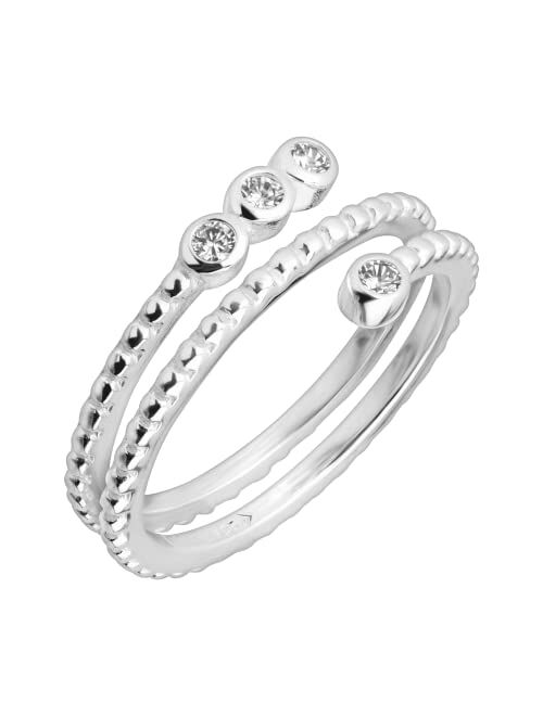 Silpada 'Interstellar' Cubic Zirconia Ring in Sterling Silver