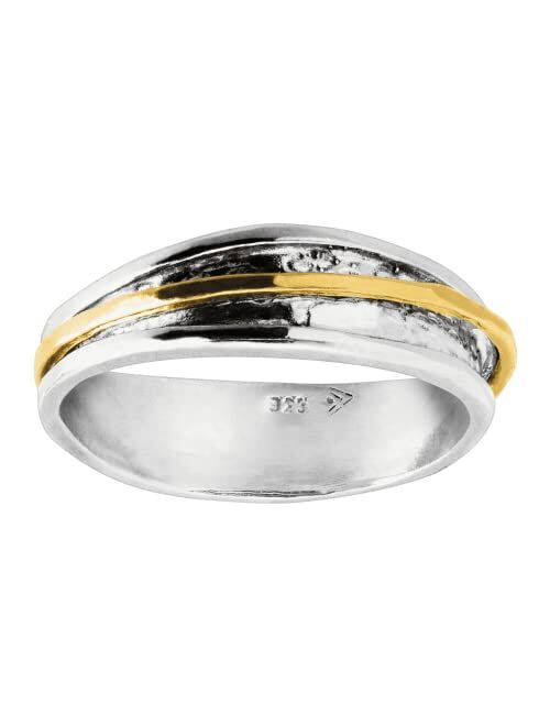 Silpada 'Float on' Ring in Sterling Silver with 14K Yellow Gold-Plating