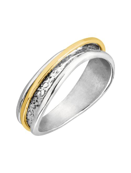 Silpada 'Float on' Ring in Sterling Silver with 14K Yellow Gold-Plating