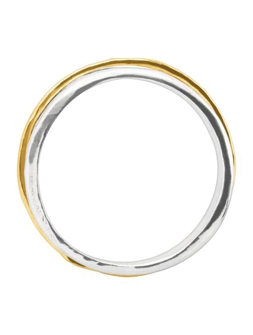 Silpada 'Float on' Ring in Sterling Silver with 14K Yellow Gold-Plating