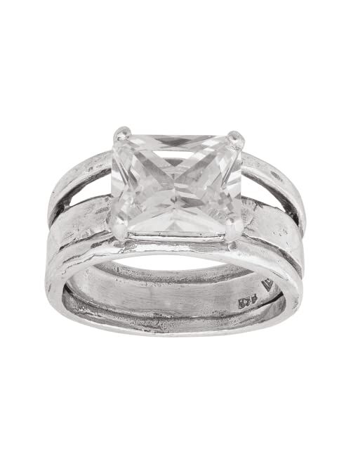 Silpada 'Sevilla Later' Cubic Zirconia Ring in Sterling Silver