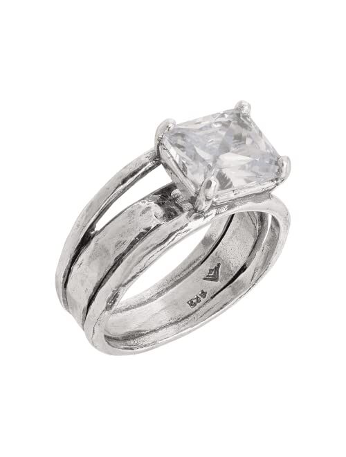 Silpada 'Sevilla Later' Cubic Zirconia Ring in Sterling Silver