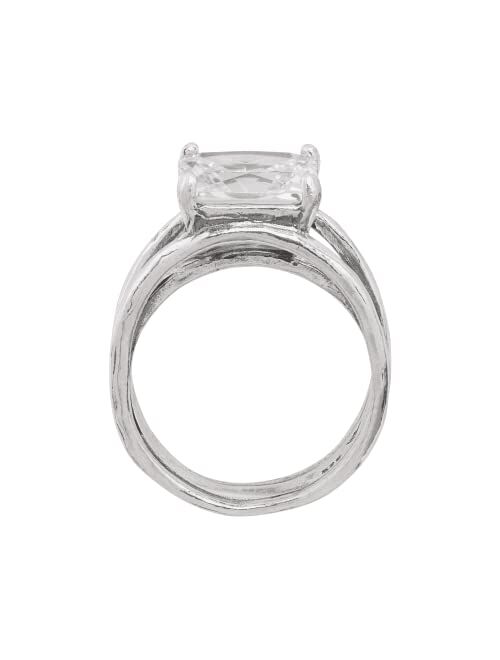 Silpada 'Sevilla Later' Cubic Zirconia Ring in Sterling Silver