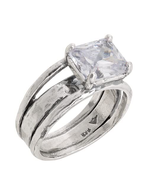 Silpada 'Sevilla Later' Cubic Zirconia Ring in Sterling Silver