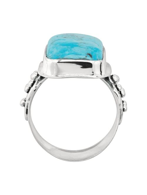 Silpada 'Big Spring' Compressed Mojave Turquoise Statement Ring in Sterling Silver