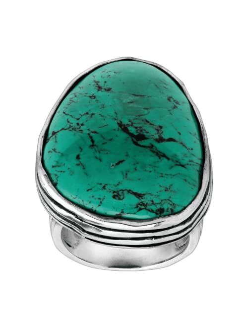 Silpada 'Tumbled Turquoise' Natural Turquoise Ring in Sterling Silver