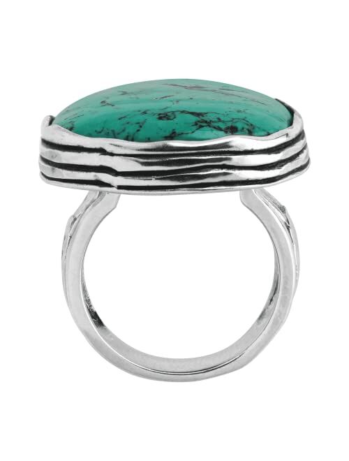 Silpada 'Tumbled Turquoise' Natural Turquoise Ring in Sterling Silver