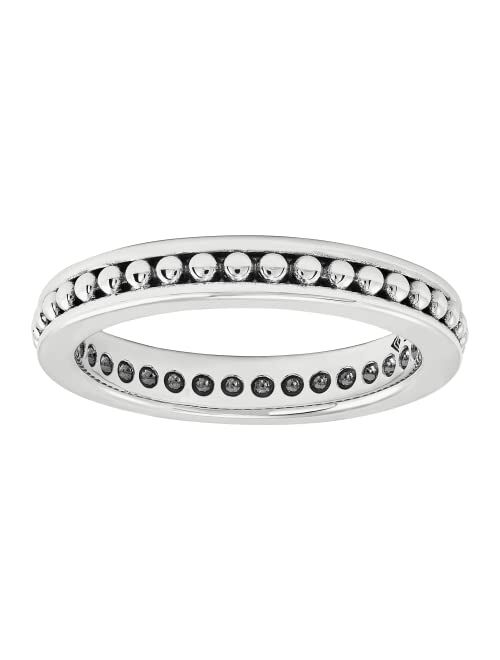 Silpada 'Soul in To It' Beaded Stud Ring in Sterling Silver