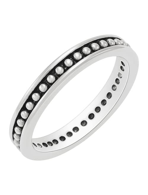 Silpada 'Soul in To It' Beaded Stud Ring in Sterling Silver