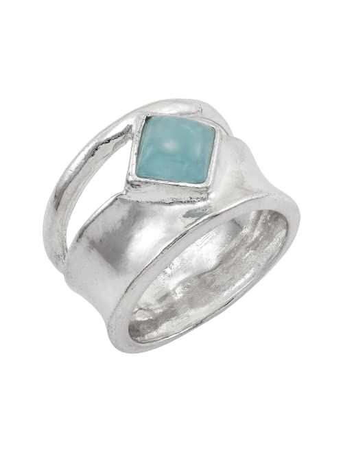 Silpada 'Marine Life' Aquamarine Ring in Sterling Silver