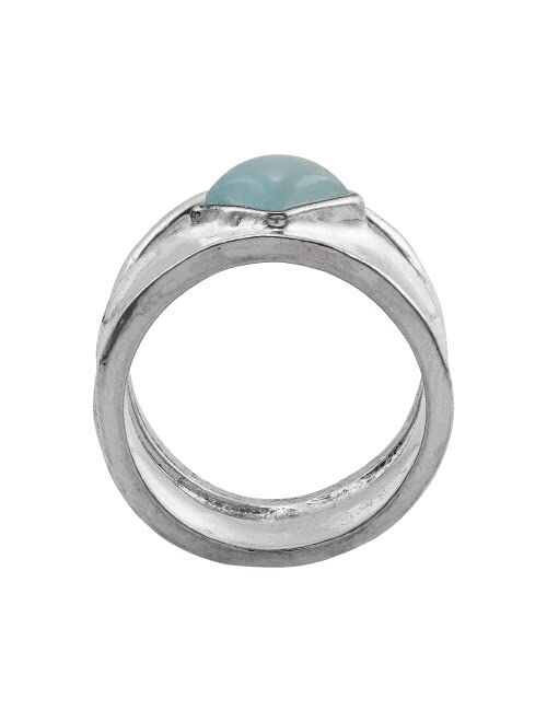 Silpada 'Marine Life' Aquamarine Ring in Sterling Silver