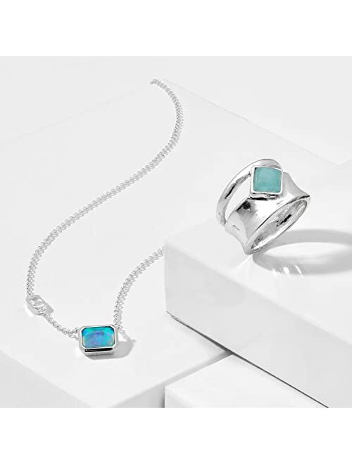 Silpada 'Marine Life' Aquamarine Ring in Sterling Silver