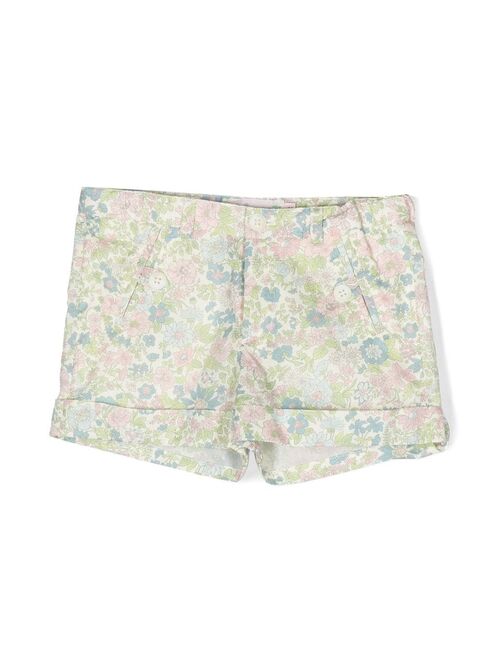 Bonpoint floral-print turn-up hem shorts