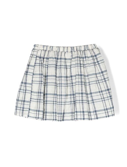 Bonpoint plaid print skirt