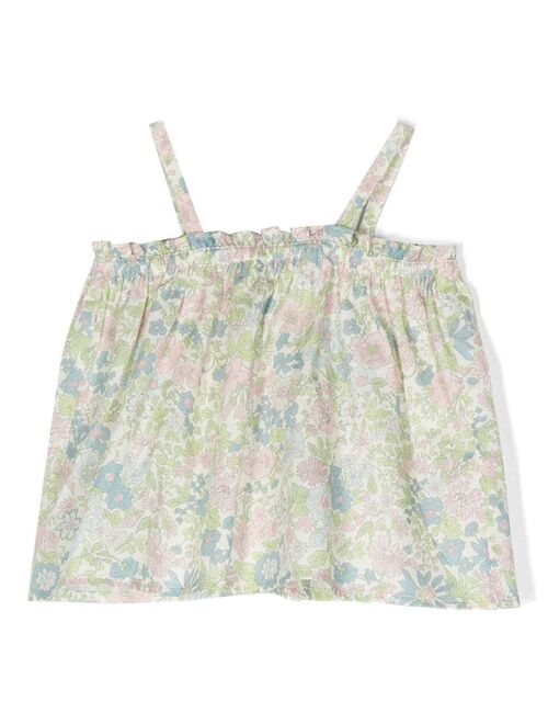 Bonpoint Apo floral-print smock vest