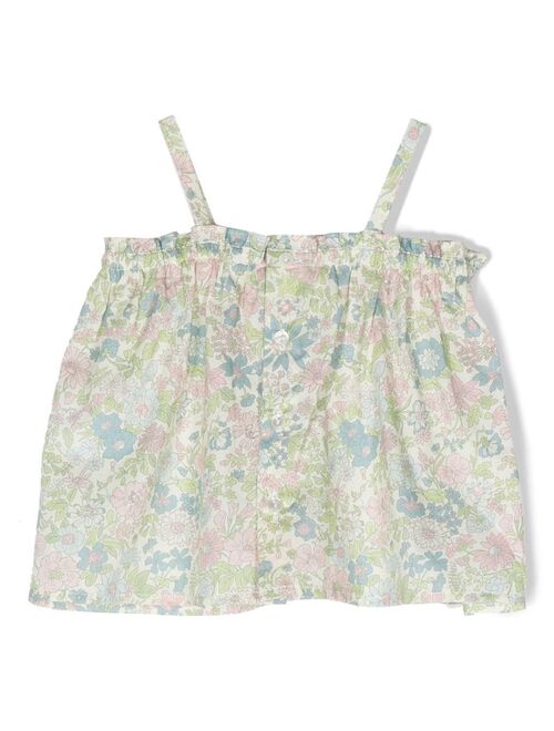 Bonpoint Apo floral-print smock vest