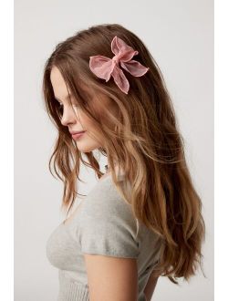 Mesh Hair Bow Barrette Set