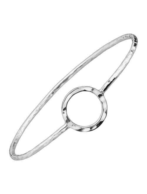 Silpada 'Karma' Open Circle Bangle Bracelet in Sterling Silver