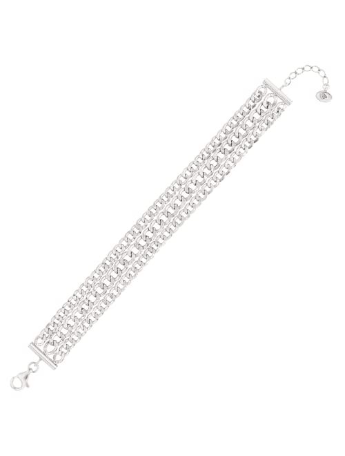 Silpada 'Palermo' Triple-Chain Bracelet in Sterling Silver, 7"+ 1" Extender