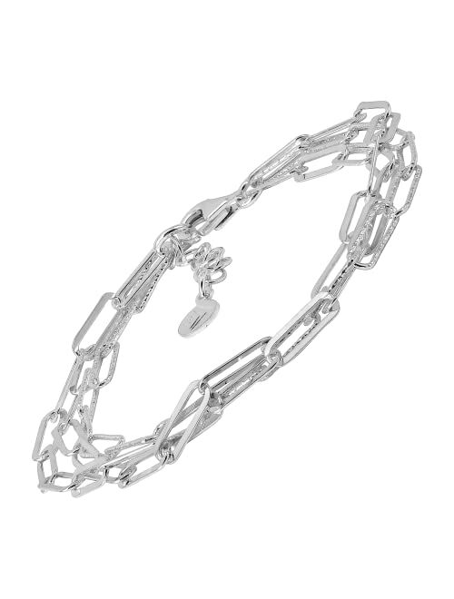 Silpada 'Graffetta' Chain Bracelet in Sterling Silver, 7" + 1"