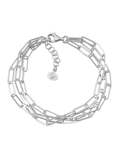 Silpada 'Graffetta' Chain Bracelet in Sterling Silver, 7" + 1"