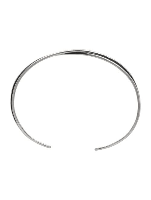 Silpada 'Pas De Deuax' Hammered Double Row Cuff Bracelet in Sterling Silver