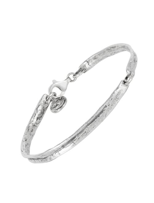 Silpada 'Graceful Lady' Bangle Bracelet in Sterling Silver, 8"