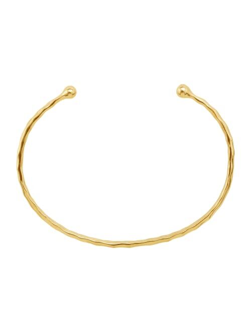 Silpada 'Tromso It Goes' Hammered Cuff Bracelet in 18K Gold-Plated Sterling Silver, 6"