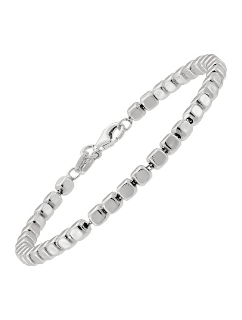 Silpada 'Cubic Bliss' Bead Bracelet in Sterling Silver, 7"