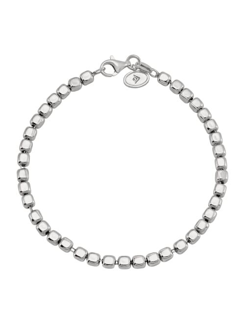 Silpada 'Cubic Bliss' Bead Bracelet in Sterling Silver, 7"