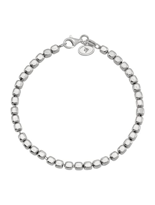 Silpada 'Cubic Bliss' Bead Bracelet in Sterling Silver, 7"