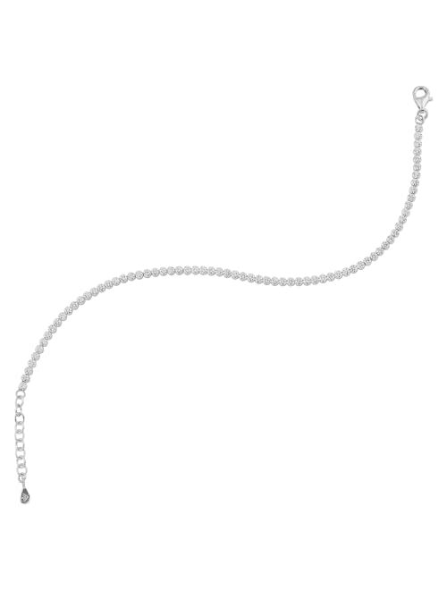 Silpada 'All Aglow' Cubic Zirconia Tennis Bracelet in Sterling Silber, 7" + 1"