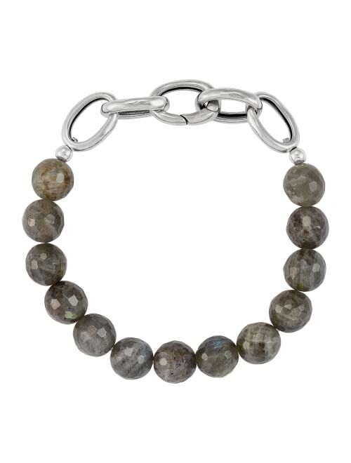 Silpada 'Upon Reflection' Sterling Silver Labradorite Bead Bracelet, 6.5"