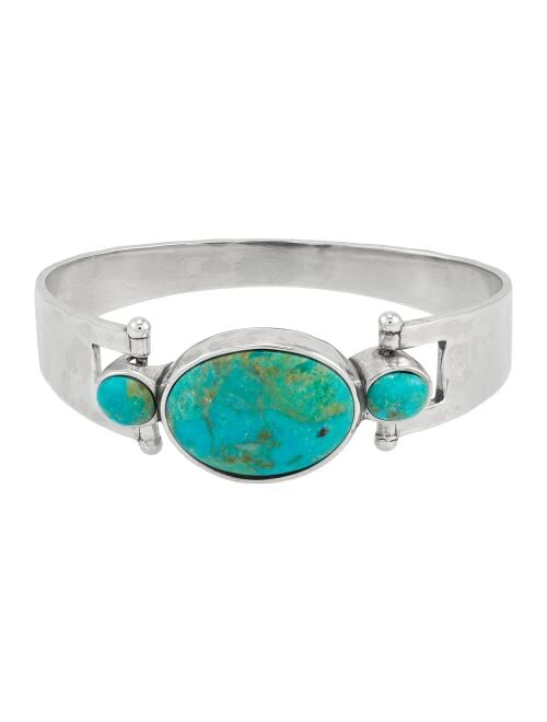 Silpada 'El Rio' Sterling Silver Turquoise Bangle Bracelet