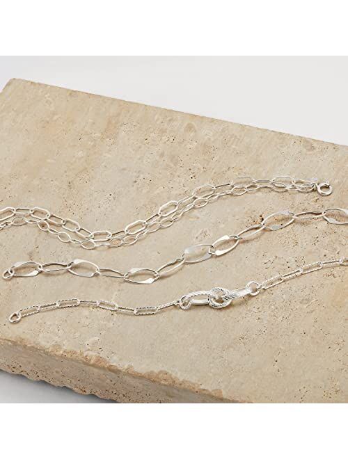 Silpada 'Together Forever' Chain Bracelet in Sterling Silver, 7.5"