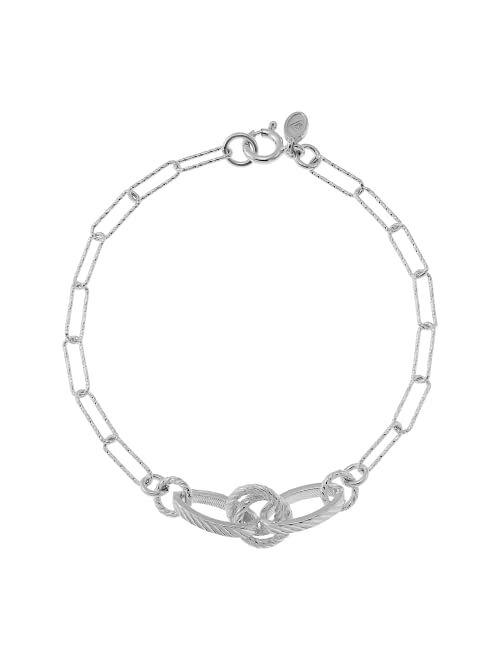 Silpada 'Together Forever' Chain Bracelet in Sterling Silver, 7.5"