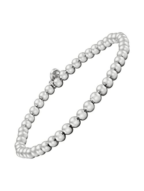 Silpada 'Beaded Circle' Bracelet in Sterling Silver, 6.25"