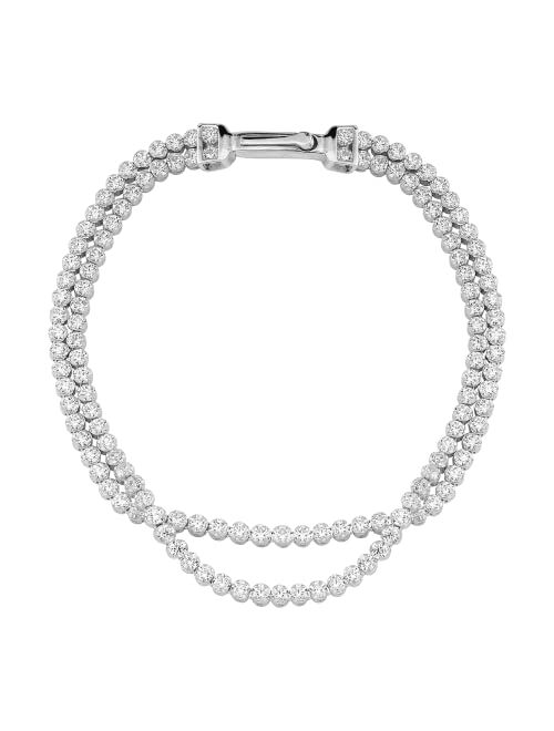 Silpada 'Merry and Bright' Cubic Zirconia Tennis Bracelet in Sterling Silver, 7"