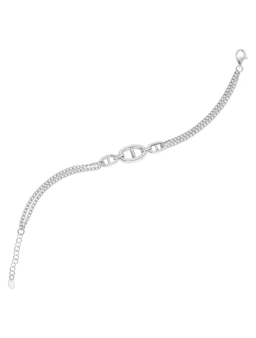 Silpada 'Simple and Sweet' Sterling Silver Link Bracelet, 7" + 1"