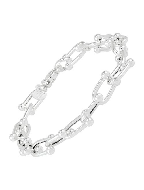 Silpada 'the Classy Link' Sterling Silver Bracelet, 8"