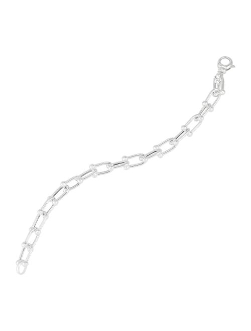 Silpada 'the Classy Link' Sterling Silver Bracelet, 8"