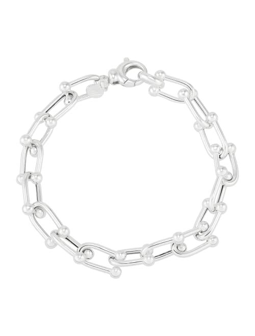 Silpada 'the Classy Link' Sterling Silver Bracelet, 8"