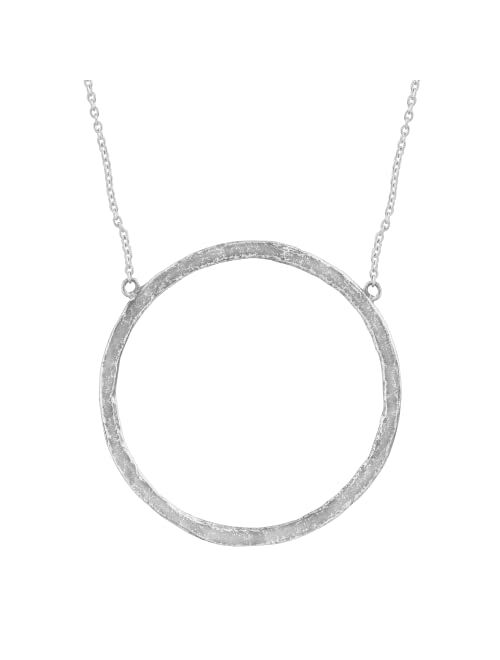 Silpada 'Duomo' Open Circle Pendant Necklace in Sterling Silver