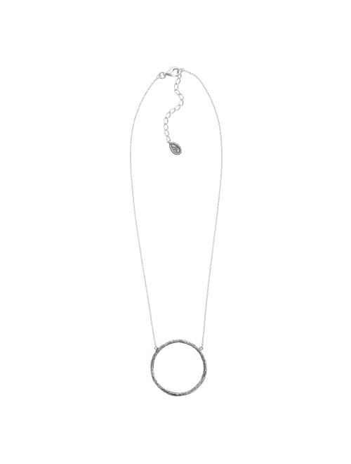 Silpada 'Duomo' Open Circle Pendant Necklace in Sterling Silver