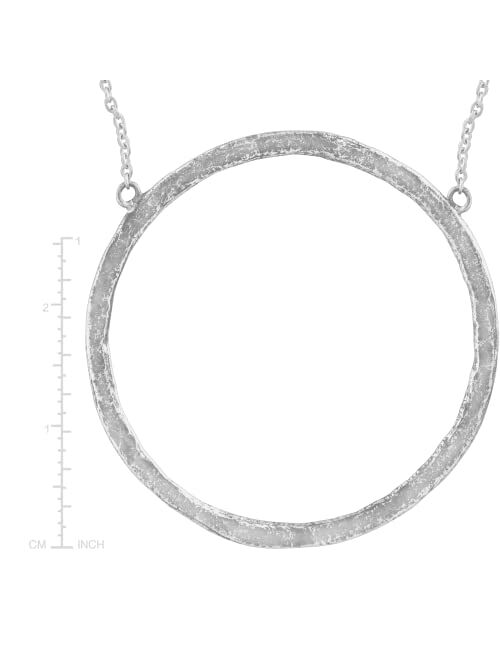 Silpada 'Duomo' Open Circle Pendant Necklace in Sterling Silver