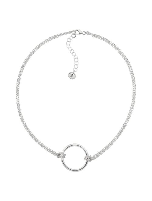 Silpada 'Karma Central' Choker Pendant Necklace in Sterling Silver, 14" + 2"