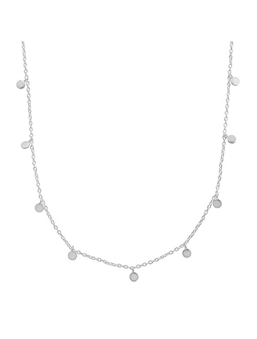 Silpada 'Silver Lace' Adjustable Station Necklace in Sterling Silver, 18"