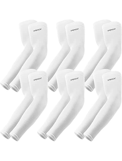 YQXCC 4 Pairs UV Sun Protection Arm Sleeves - Tattoo Cover Up - UPF 50 Sports Compression Cooling Sleeve for Men & Women